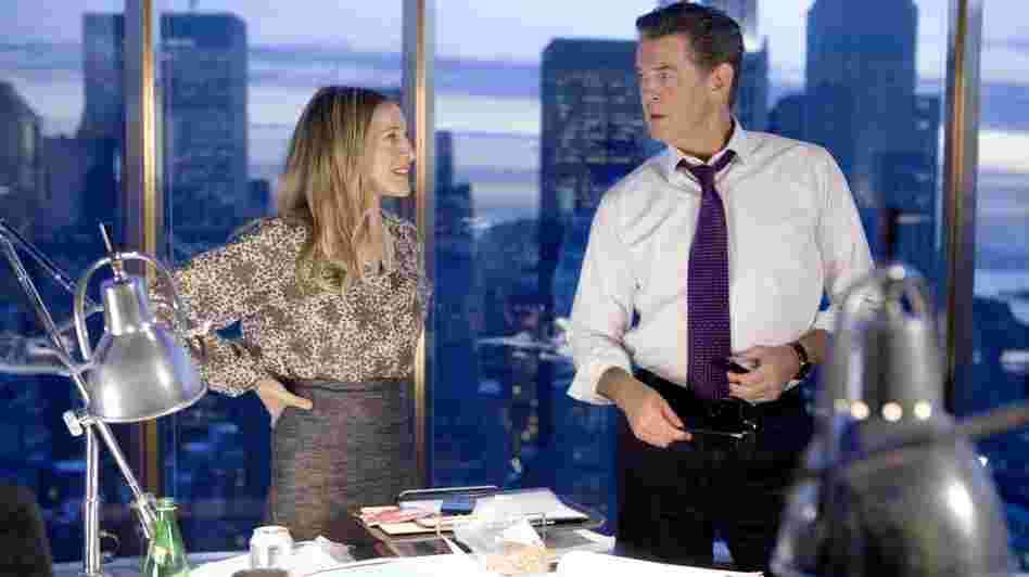 Hi, Finance! The perennial kittenish pertness of Sarah Jessica Parker (left, with Pierce Brosnan) makes her an unexpected choice for finance executive Kate Reddy, the too-much-isn't-enough heroine of I Don't Know How She Does It. Hi, Finance! The perennial kittenish pertness of Sarah Jessica Parker (left, with Pierce Brosnan) makes her an unexpected choice for finance executive Kate Reddy, the too-much-isn't-enough heroine of I Don't Know How She Does It.